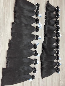 Paquete de trama recta natural de color natural de doble calidad, paquete de cabello humano vietnamita crudo de Vietnam - Product Image 3