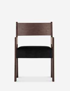 เก้าอี้รับประทานอาหารไม้สักแท้ แข็งแรง ทนทาน เป็นมิตรกับสิ่งแวดล้อม ดีไซน์ตามหลักสรีรศาสตร์ พร้อมเบาะผ้า สำหรับตกแต่งภายในสไตล์โมเดิร์น - Product Image 2