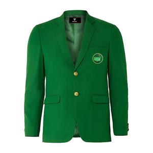 Blazer de Algodón Verde para Hombre, Estilo Torneo, Chaqueta Deportiva Verde Clásica Estilo Campeón, Chaqueta Ligera de Dos Botones - Product Image 1