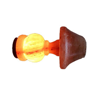 Lampe en cristal de sel rose de l'Himalaya sculpté dans la roche, lampe de table décorative pour la maison et le bureau - Product Image 4