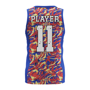 Camiseta de Baloncesto Unisex con Estampado Luminoso, Logotipo y Número del Equipo Personalizados, Transpirable, Sin Mangas, de Secado Rápido, Antibacteriana, 100% - Product Image 3
