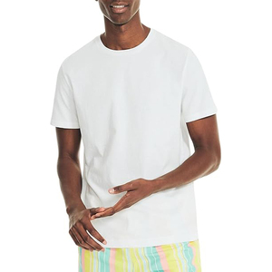 Camiseta de Hombre Lisa Color Borgoña Intenso, Cuello Redondo, Manga Corta, Algodón Pesado, Venta al Por Mayor - Product Image 4
