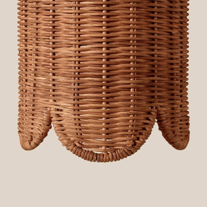 Abat-jour mural décoratif en rotin, abat-jour en rotin fait main pour la décoration intérieure moderne - Product Image 3