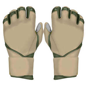 ถุงมือตีเบสบอลคุณภาพพรีเมียม ระบายอากาศได้ดี โลโก้สั่งทำได้ ผลิตจากโพลีเอสเตอร์/ผ้าฝ้าย สำหรับมือขวา ปิดด้วยแถบตีนตุ๊กแก - Product Image 1