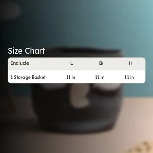 Natural Cotton <b>Storage</b> <b>Baskets</b> for Living Room, Bedroom, and Office Organization - Product Image 2