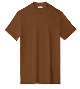 T-shirt pour homme en coton 100% couleur caramel, décontracté, manches courtes, séchage rapide, respirant, streetwear d'été, usage quotidien, doux - Product Image 6