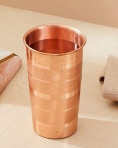Gobelets en cuivre réutilisables de qualité supérieure, verres métalliques pour eau, jus, cocktails, service de cuisine, bar, vaisselle. - Product Image 4