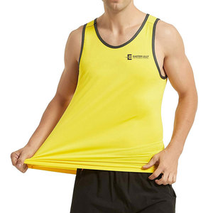 Camiseta sin mangas transpirable para hombre de marca privada al por mayor, la más vendida para gimnasio. - Product Image 1