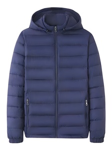 Everyday Hooded Puffer Jacket with Warm Lightweight Padding for Seasonal Outdoor Comfort - Product Image 1
