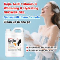 Gel Douche Hydratant et Nourrissant Éclaircissant à l'Acide Kojique et Vitamine C 2000ml – Peau Claire et Ferme en 7 Jours – Hydratation Profonde pour Tous