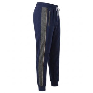 Pantalon de survêtement personnalisé en gros avec logo, polyester/coton respirant, écologique, pour homme, style urbain, couleurs unies, coupe mi-vintage - Product Image 3