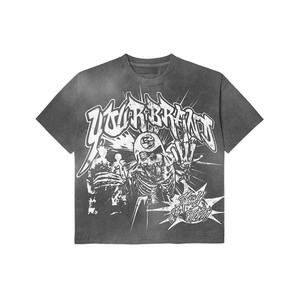 Mens Acid Wash Oversized <b>TShirt</b> Cotton Jersey Vintage Fade Custom Screen Print Logo 100% cotton <b>Tshirt</b> for men loose fit printed - Product Image 6