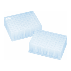 แผ่นเพาะเชื้อ BioBlock PP 96 แบบ Deep Well สำหรับการฆ่าเชื้อด้วยเครื่องนึ่งความดันสูง (Autoclavable) สำหรับการประมวลผลตัวอย่างด้วยหุ่นยนต์ - Product Image 1