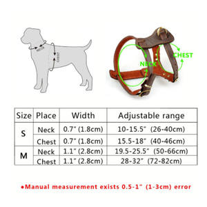 Harnais robuste réglable avec sangle de poitrine, intérieur doux, ajustement confortable pour les animaux de compagnie de grande, moyenne et petite taille, pour une utilisation en extérieur - Product Image 5