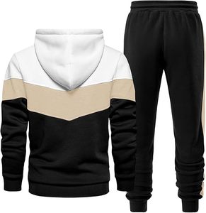 Ensemble de survêtement pour homme, 2 pièces, sweat-shirt à capuche décontracté et pantalon de jogging, tenue de sport - Product Image 3
