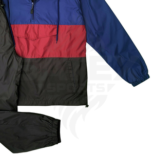 Conjuntos Deportivos de Invierno para Hombre al por Mayor, Chaquetas con Capucha de Forro Polar, Cierre de Cremallera, Secado Rápido, Transpirables, de Poliéster, Cortavientos, para Entrenamiento - Product Image 2