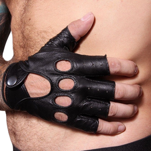 Gants de moto en cuir pour homme CHP, design classique, cuir véritable de qualité supérieure - Product Image 6