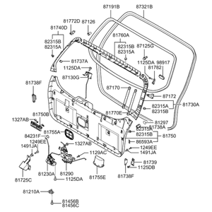 New Genuine <b>Latch</b>, <b>Lock</b> OEM 812302E010 - Product Image 2