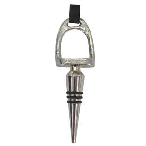 Bouchon de bouteille décoratif en argent fait main en forme d'étrier de cheval, design personnalisé accepté, accessoires cadeaux pour hôtels et bars - Product Image 5