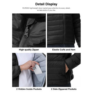 Winter Coat Men Thicken Casual Parka Slim Fit Outerwear <b>Waterproof</b> <b>Warm</b> Stand Collar Durable Insulated Hooded Outdoor <b>Jacket</b> - Product Image 6