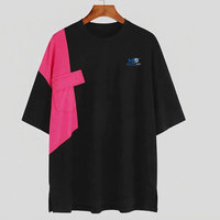 Kaos Oversize 100% Katun Ringan untuk Pria, Model Drop Shoulder, Regular Fit, Bernapas, Ramah Lingkungan, Kasual Musim Panas, Street Wear