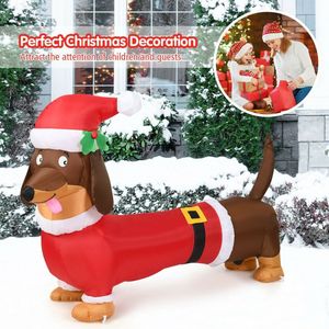 Decorazione Natalizia Gonfiabile a Forma di Cane 5 Piedi con Luci LED per Esterni - Product Image 3