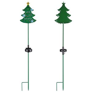 Luce solare albero di natale giardino ecologico decorazione esterna con abbagliante luci LED - Product Image 2