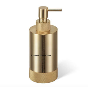 Distributeur de savon en métal doré au design élégant pour la maison, l'hôtel, le restaurant, distributeur de savon pour les mains de luxe pour la salle de bain - Product Image 5