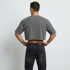 Men's Oversized Boxy T Shirts Workout Fitness Wear Boxy Tee Mens Gym Wear Crop <b>TShirts</b> Men's Sports Boxy T-Shirt Boys - Product Image 6