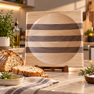 Planche à découper en bois de noyer de qualité supérieure avec rainure pour les jus, planche de cuisine en bois massif - Product Image 1