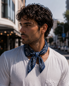 Wholesale Luxury Hand Rolled Cotton Pocket Squares with Floral/Plaid/Solid Patterns for <b>Men</b> and women - Product Image 5