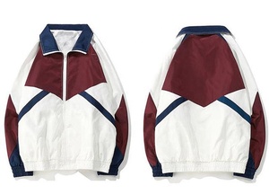 Winter Water-Resistant Windbreaker Jacket Lightweight High Street Style With Stand Collar OEM Service <b>Plain</b> Dyed Technics - Product Image 2