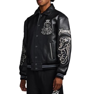 Chaqueta de Cuero Gótica – Chaqueta de Motero Negra Estilo Vintage, Ropa Urbana Gótica, Chaqueta de Cuero para Motocicleta para Hombre y Mujer, Chaqueta Punk Rock - Product Image 1