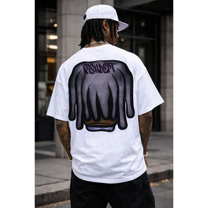 เสื้อยืดคอตตอนเจอร์ซีย์ 100% แบบสั่งทำพิเศษ น้ำหนัก 300 กรัม ทรงโอเวอร์ไซส์ สไตล์ไฮสตรีท พิมพ์ลายดิจิทัล เป็นมิตรต่อสิ่งแวดล้อม - Product Image 4