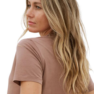 Ropa Casual de Alta Calidad para Mujer al por Mayor, Camisetas de Manga Corta para Mujer, Camisetas de Moda con Cuello Redondo para Mujer - Product Image 4