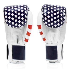 Guantes de Boxeo Fairtex con Diseño de la Bandera Americana, Guantes de Kickboxing Profesionales para Entrenamiento, Cuero PU, Boxeo - Product Image 2