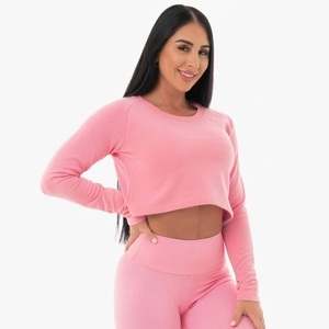 Custom Women <b>Long</b> <b>Sleeve</b> Cropped Jersey Fitness Gym Workout Activewear Sports <b>Top</b> Custom Logo - Product Image 6