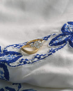 IGI/GIA Lab Grown Cut Diamond Vintage 14K Anillo de boda/compromiso amarillo Unisex Oro blanco fino para fiesta de aniversario-Worthy - Product Image 3