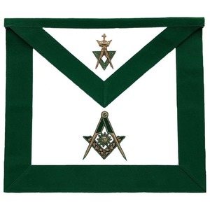 Tablier maçonnique haut de gamme en cuir brodé à la main avec perles, résistant à l'eau, style vintage, pour la franc-maçonnerie - Vente en gros par le fabricant leader - Product Image 1