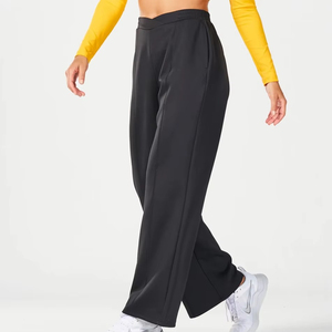 Export Quality Winter Women's Oversize <b>Trousers</b> Flat Front Waterproof Quick Dry Breathable Polyester/Cotton <b>Drawstring</b> Closure - Product Image 6