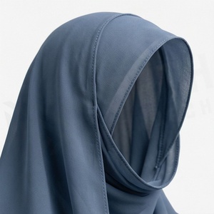Hiyab de poliéster de color sólido para mujer, tela jersey, agradable al tacto, para uso diario, pañuelo étnico de Oriente Medio. - Product Image 4