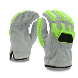 Guantes de Impacto de Cuero y TPR de Alto Rendimiento que Ofrecen Comodidad y Resistencia, Equipo de Seguridad Laboral - Product Image 1