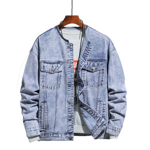 Wholesale Custom Logo Fashion <b>Denim</b> <b>Men</b> <b>Jackets</b> Outwear <b>Men</b> Jean <b>Jacket</b> <b>Denim</b> <b>Jacket</b> for <b>Mens</b> - Product Image 1