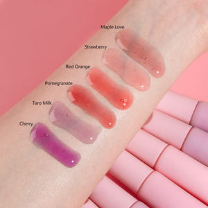 Brillo Labial de 6 Colores con Sabor a Frutas, Hidratante, Voluminizador, Brillo Labial Brillante, No Pegajoso, Kit de Maquillaje - Product Image 5