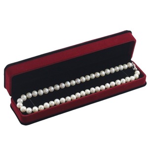 สร้อยคอมุกน้ำจืด 9-10 มม. แบบยกเอง ไม่มีสารกัมมันต์ ของขวัญแบบถือ ทรงเกือบกลม มีตำหนิเล็กน้อย - Product Image 5