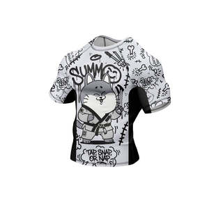 Real Strong Men BJJ Rush Guard Rashguard-High Quality Nylon/Cotton Sportswear with Customizable Options - Product Image 3