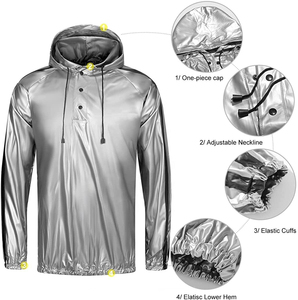 Sports Sauna Suit Sweat <b>Maximizer</b> Workout Suit for Men Women Fitness Training Waterproof Sauna Sweat Suit - Product Image 4
