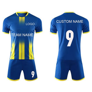 Uniforme de football personnalisé par sublimation, unisexe, court, respirant, léger, séchage rapide, logo personnalisé pour le commerce en gros, approvisionnement international - Product Image 5