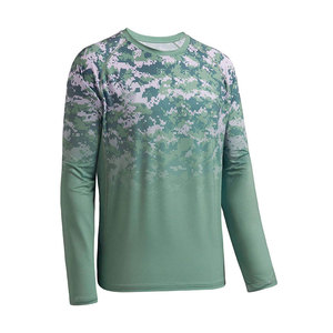 T-shirt de pêche pour homme 100 % polyester imprimé sur mesure, service OEM, vente en ligne, directement de l'usine - Product Image 3