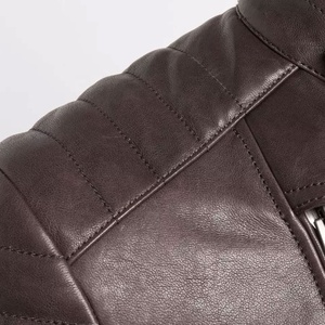 Fully Customized Custom Logo Men Motorbike Leather Jacket High Quality Quick Dry Genuine Leather Motorbike Jacket - Product Image 5